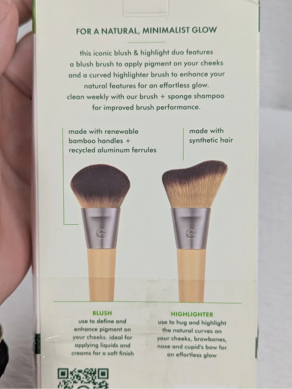 EcoTools - Enhancing Eye Brush Set - Makeup Brushes For Liquid - 2 Piece Set